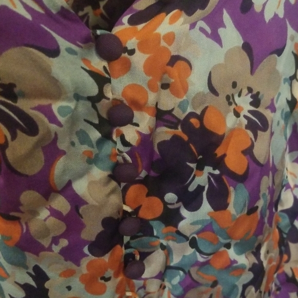 Chole silk blouse size T 40/ 8 - Picture 3 of 7